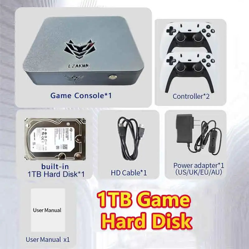 New Upgraded CPU Dual System Win11 2T/4T ROM Game System AK1 Pro Game Box 99999+ Games For PS2 PS3 WII SS GAMECUBE Sega Saturn