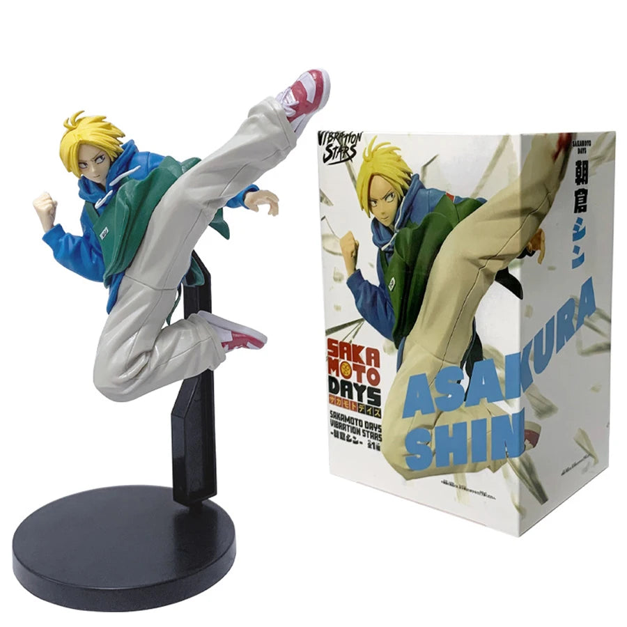 23cm Sakamoto Days Anime Figure Nagumo Action Figure Asakura Shin Figurine Room Decorations PVC Adult Collection Model Doll Toys