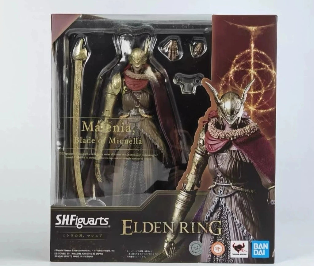 Bandai Original Package In shock S.H.Figuarts SHF Malenia Blade of Miquella Figure Finished Model Anime Action Toy Gift for kid