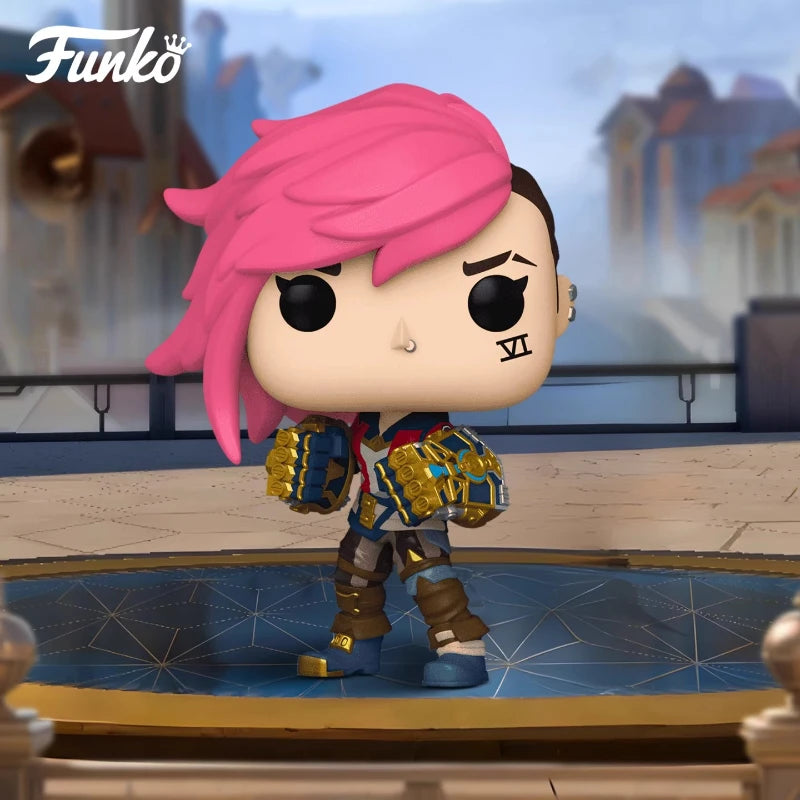 FUNKO POP《League of Legends: Arcane Vi, Jinx, Viktor, Caitlyn, Mel》Anime Action Decoration Ornament Model Toys Collectible Model