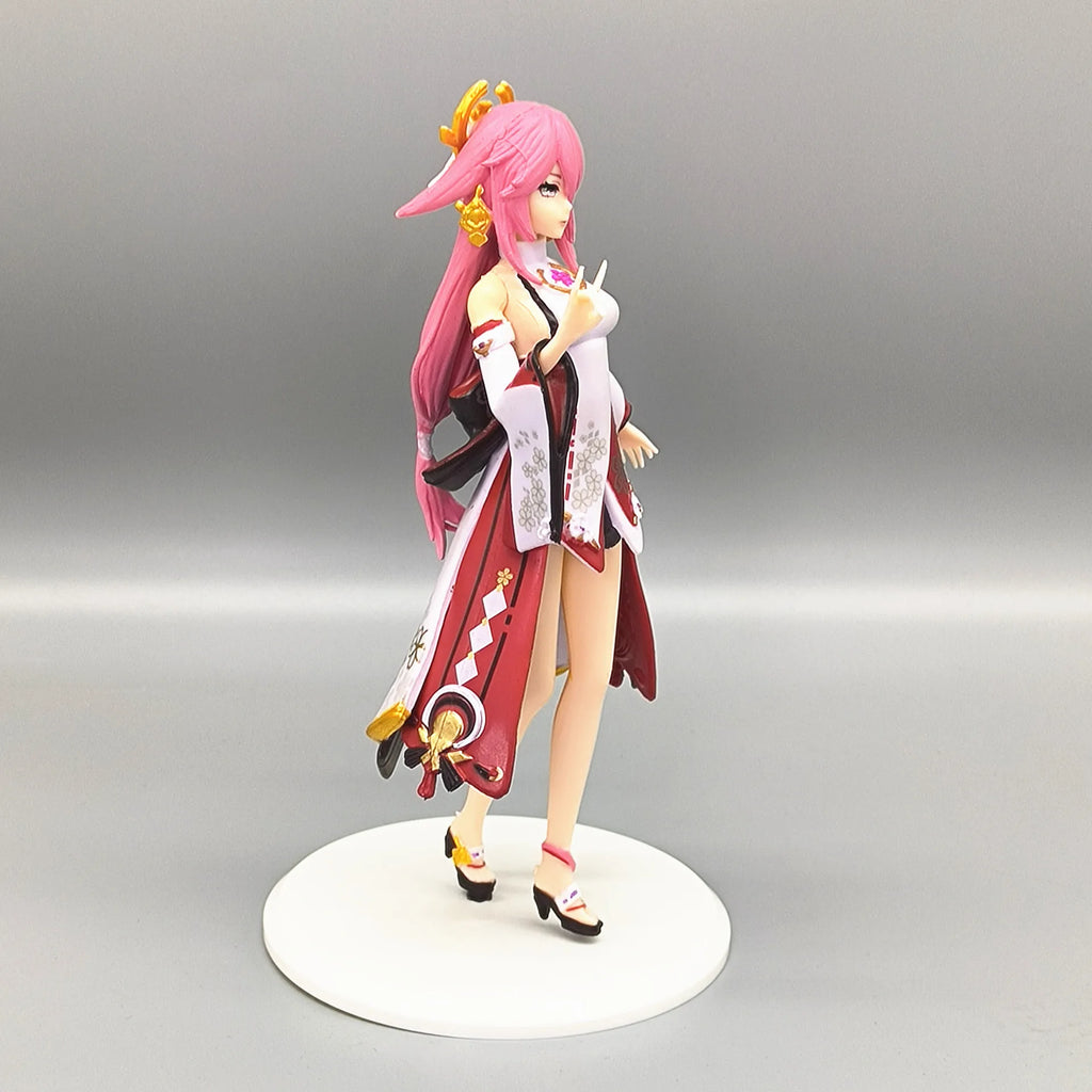 Genshin Impact Venti Anime Figure Genshin Impact Yae Miko Action Figure Klee/Qiqi/Xiao/Hu Tao Figure Collectible Doll Toys