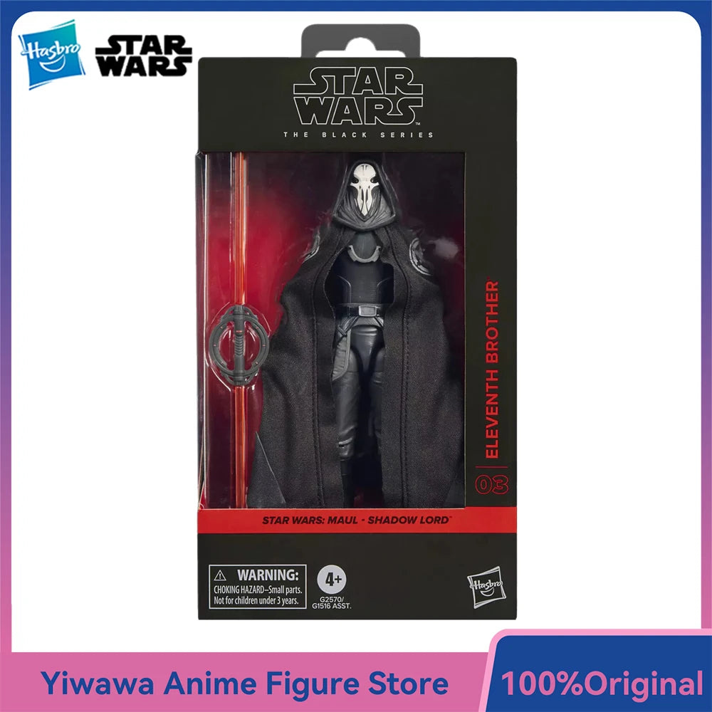 Original NEW Hasbro STAR WARS The Black Series Eleventh Brother (Maul- Shadow Lord) 15cm Action Anime Figure Model Ornament Toys