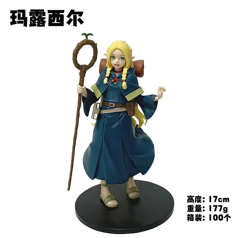 17CM Аниме Dungeon Meshi Marcille Donato Фигура Стоящ Вкусно в Dungeon Модел Екшън Фигурка Кукла PVC Играчка Подарък