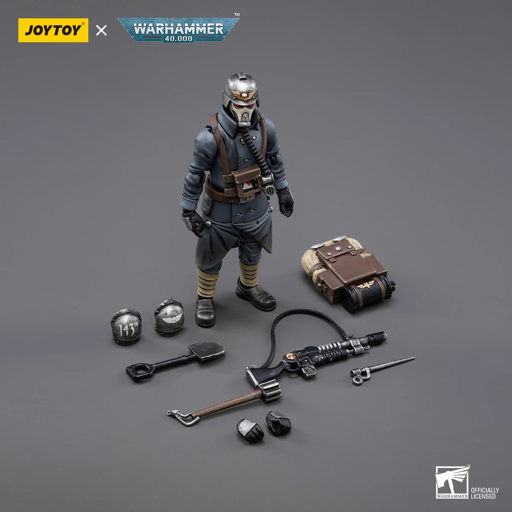 JOYTOY Warhammer 40K Astra Militarum Death Korps Of Krieg Veteran Squad Guardsman Actionfigur Original Sammlerstück Dekoration Geschenk