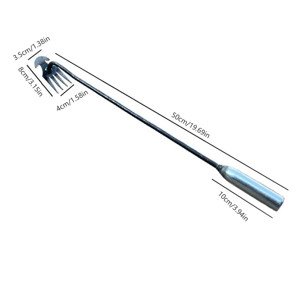 Hand Weeder Tool with Long Handle Manual Weed Digger for Yard Lawn Farmhouse Gardening