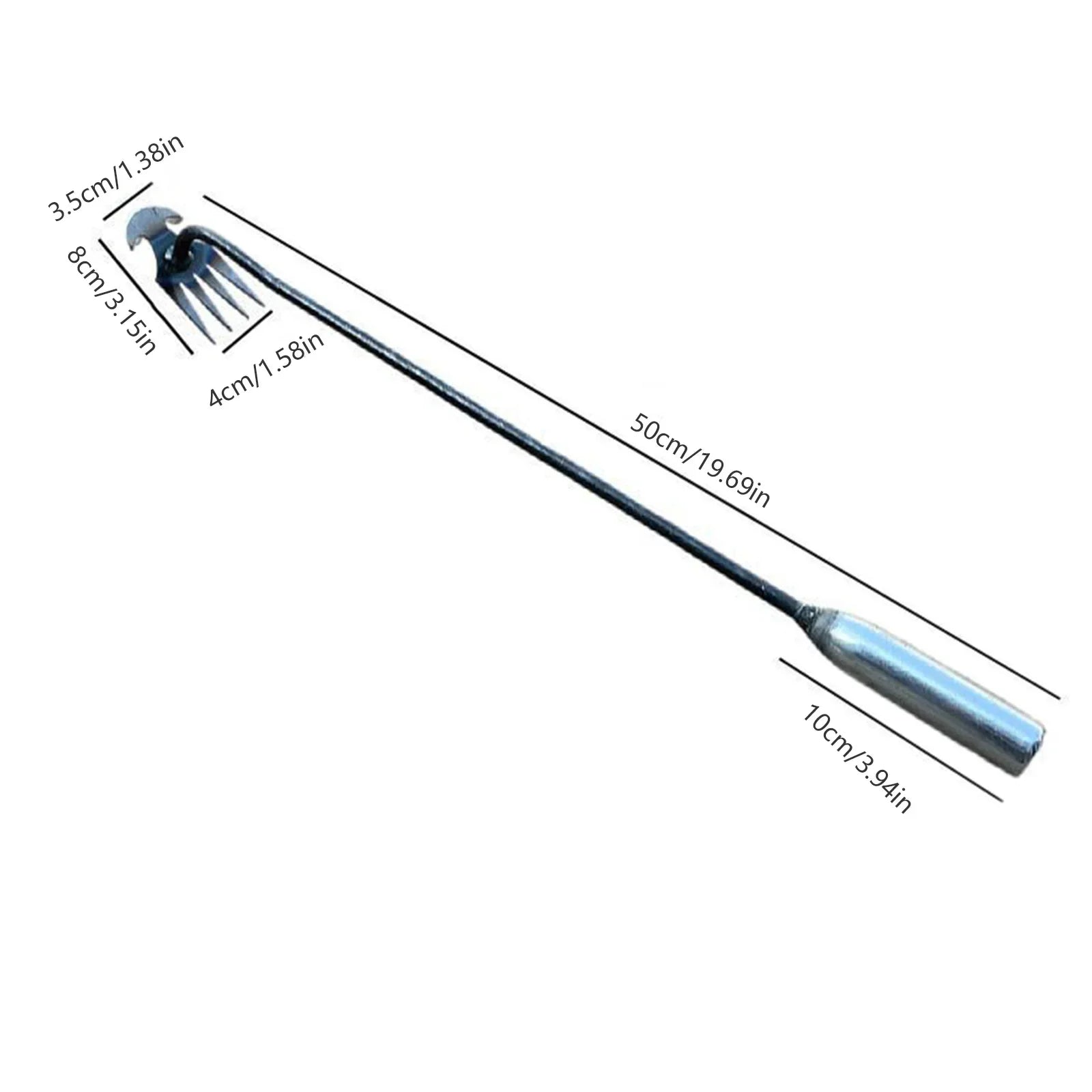 Hand Weeder Tool with Long Handle Manual Weed Digger for Yard Lawn Farmhouse Gardening