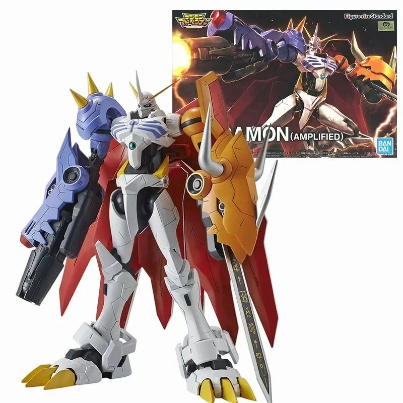 Original Bandai Digimon Adventure WarGreymon Omegamon Beelzebumon Gallantmon Alphamon Paildramon Action Figure Model with box