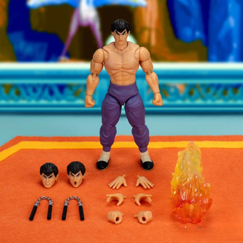 Jada Ultra Street Fighter II M. Bison Fei Long 1/12 Action Figure The Final Challengers Joints Movable Dolls Collectible Toys