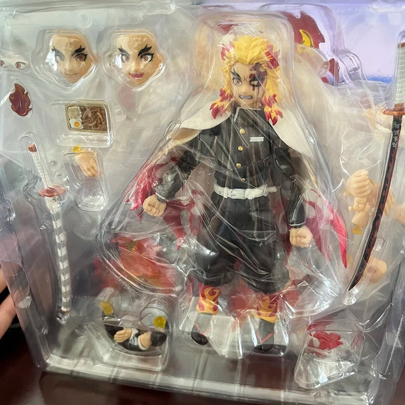 Figma Demon Slayer Figure Kimetsu no Yaiba Rengoku Kyoujurou 553 Gift Collection Model Toys