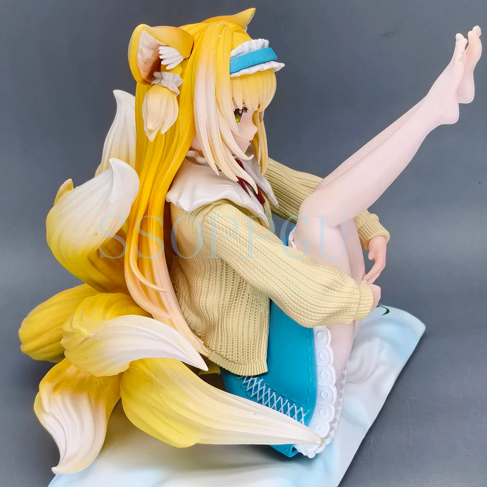 NEUE Arknights Figur Suzuran Nachmittagstee Anime Fox Girl PVC Actionfigur Spielzeugstatue Erwachsene Sammlermodell Puppengeschenke