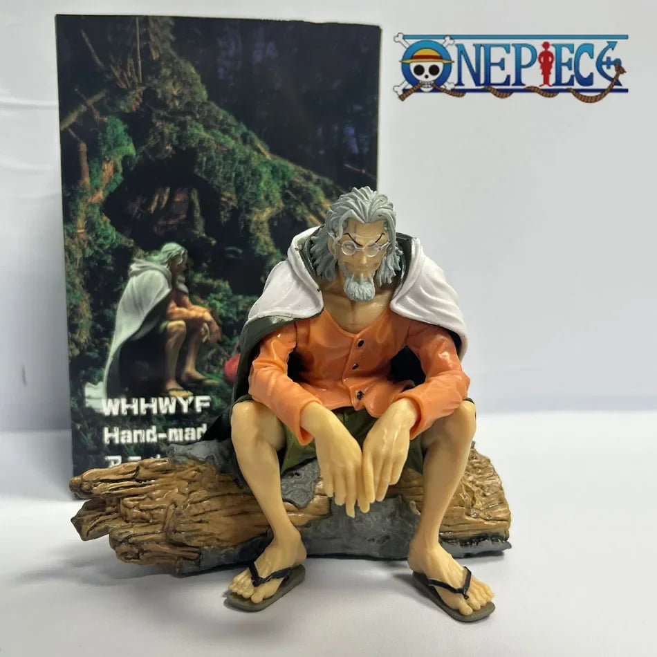 12cm Anime One Piece Figures Silvers Rayleigh Action Figures Rayleigh Statue PVC Collection Model Toys Birthday Ornamen Gifts