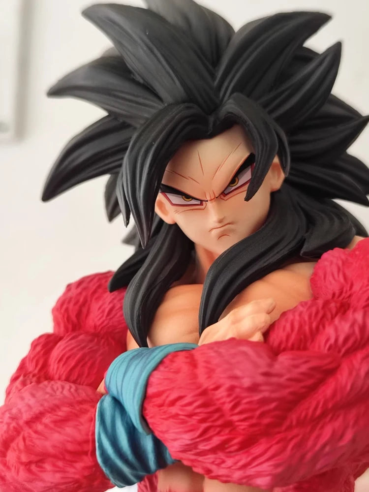 32 cm Jt Statue Dragon Ball Anime Super Saiyajin 4 Goku PVC Figur Modell Statue Puppen Sammlung Benutzerdefinierte Desktop Spielzeug Männliches Kind Geschenk