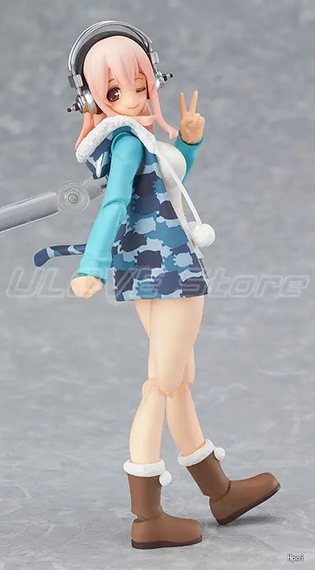 Original Max Factory Figma 169 SUPER SONICO Action Figure Model Toys Gifts Collection