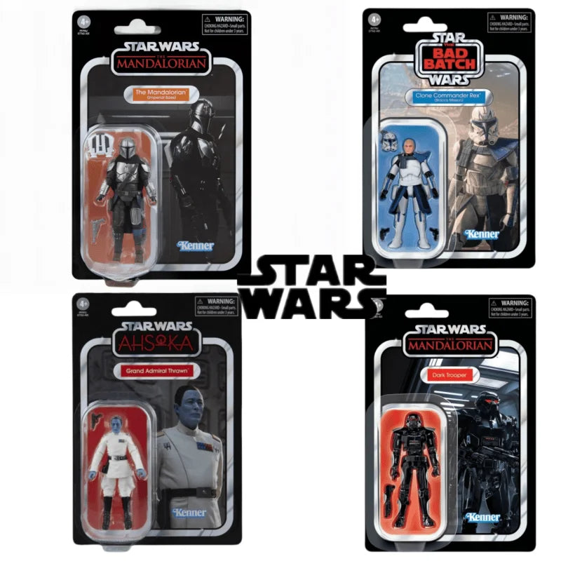 Star Wars The Vintage Collection Grand Admiral Thrawn Bracca Mission The Mandalorian Dark Trooper 3.75 Inch Action Figure Toys