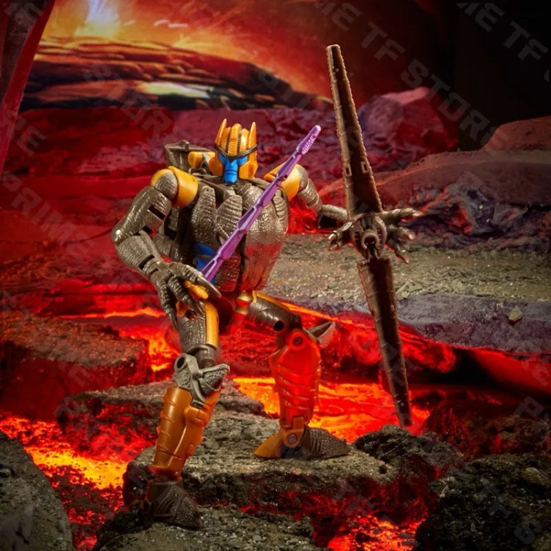 Original Hasbro Transformers War for Cybertron Kingdom F0693 Dinobot Voyager-class Anime Figure Action Toy Model