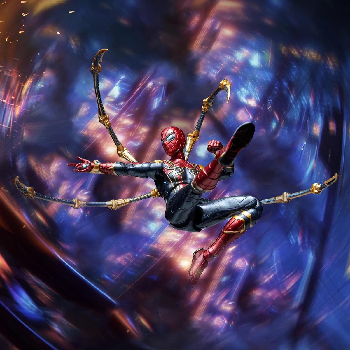 HiPlay MODOKING 1/12 Iron Spider Man Articulated Pre-Painted Assembly Model Kits