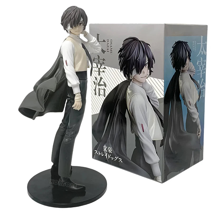 20cm Bungou Stray Dogs Nakahara Chuuya Anime Figure Dazai Osamu Action Figure Edogawa Rampo Figurine Collectible Model Doll Toys