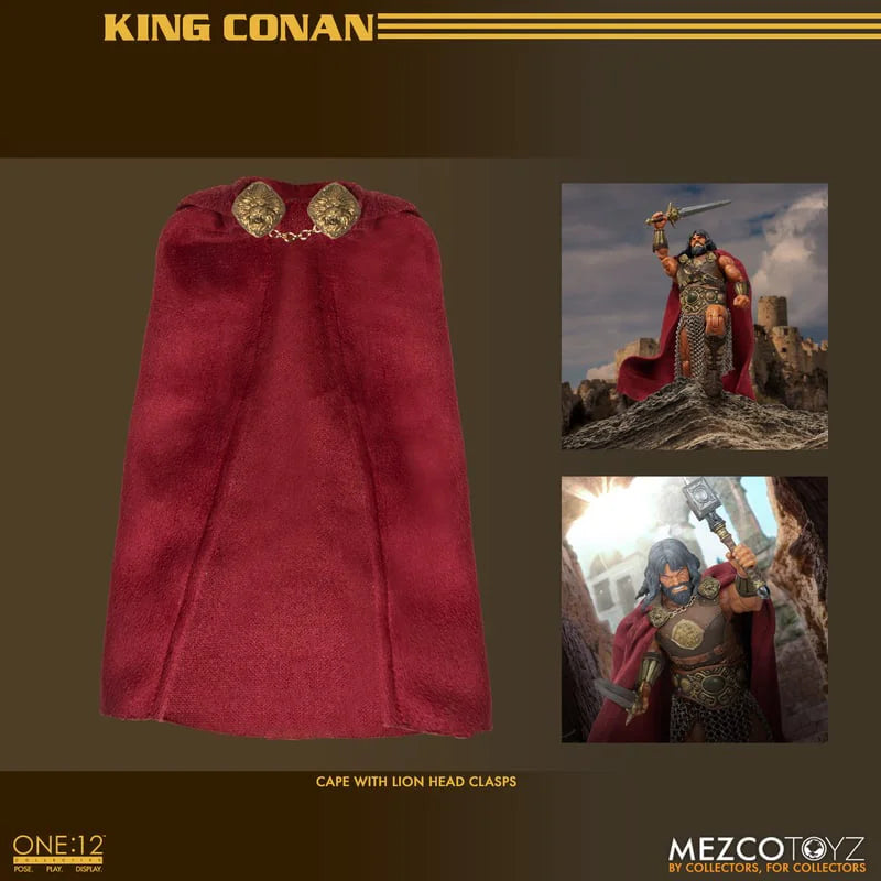 100% Original Mezco TOYZ 1/12 KING CONAN In Stock Anime Action Collection Figures Model Toys