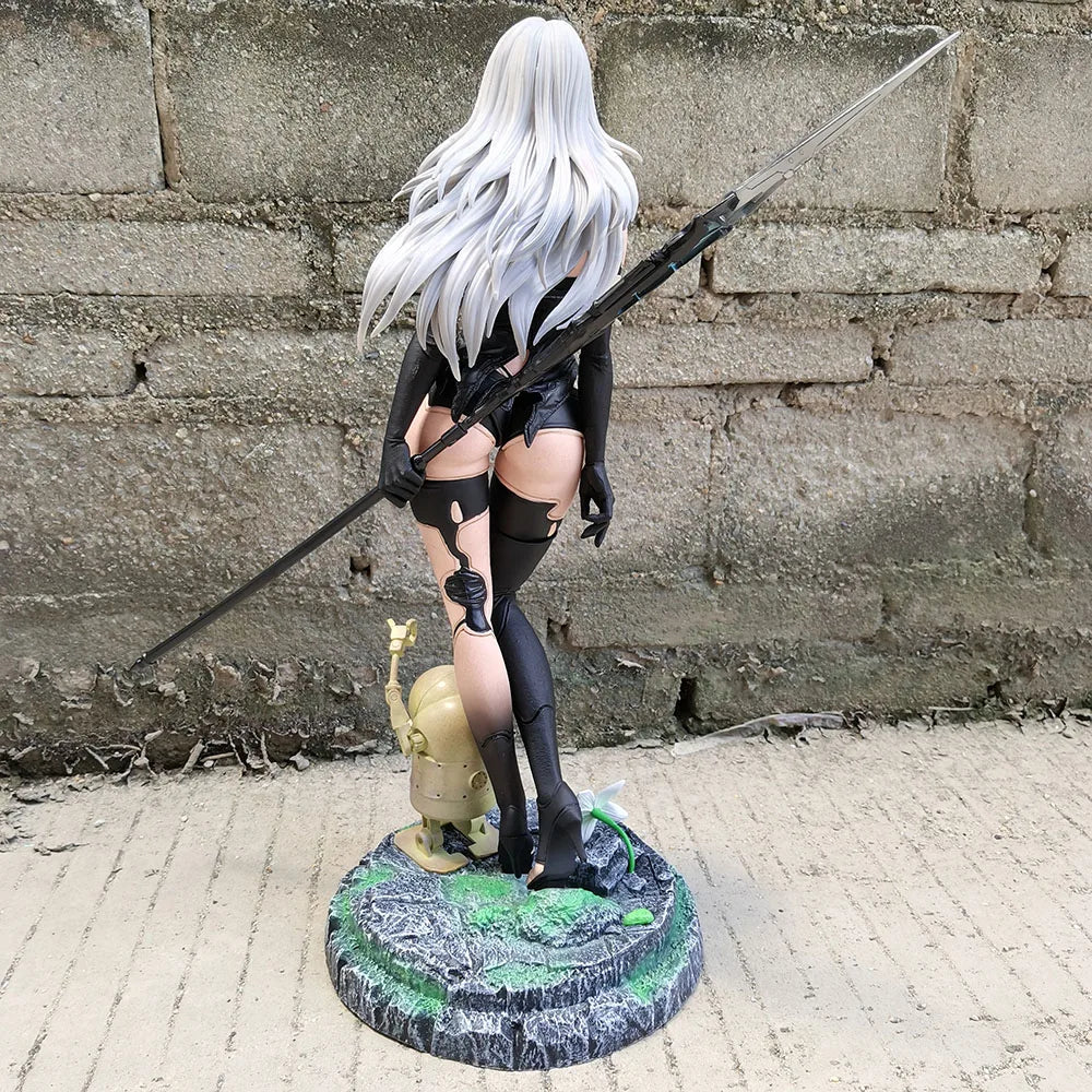 50cm NieR: Automata Yorha No. 2 TypeB 2B YoRHa Type A No.2 A2 Anime GirlPVC Action Figure Toy Statue collection Model Dol