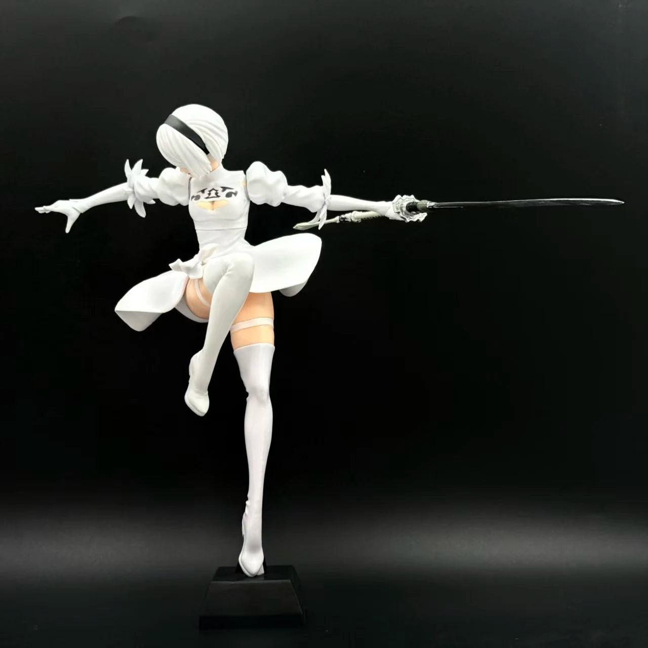 24CM NieR Automata YoRHa No. 2 Type B figma 2B Lifeform Kaine Nier PVC Action figure doll model Collectible statue figura gift