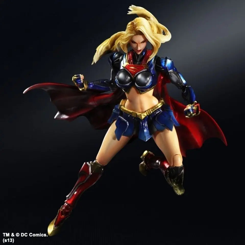 Inventar Justice League Play Arts Change Supergirl Pa Change Supergirl Super Mobile Puppe Handgemacht Weihnachtsgeschenk Cartoon Anime