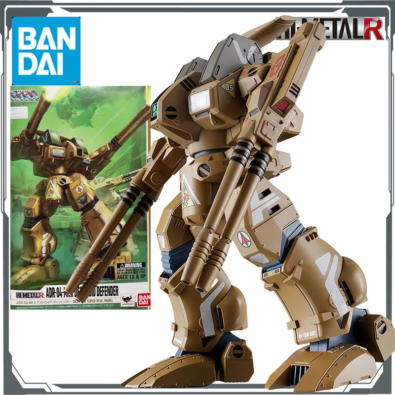 Bandai Original HI-METAL R ADR-04-MKX Destroid・Defender Anime Action Figures Toys for Boys Christmas Gift Collectible Model