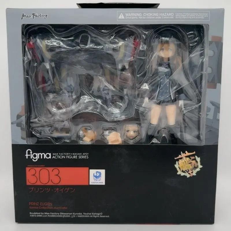 In Stock Max Factory Figma 303 Kantai Collection Prinz Eugen Anime Peripheral Movable Model Of Beautiful Girl Toys Gifts Figure