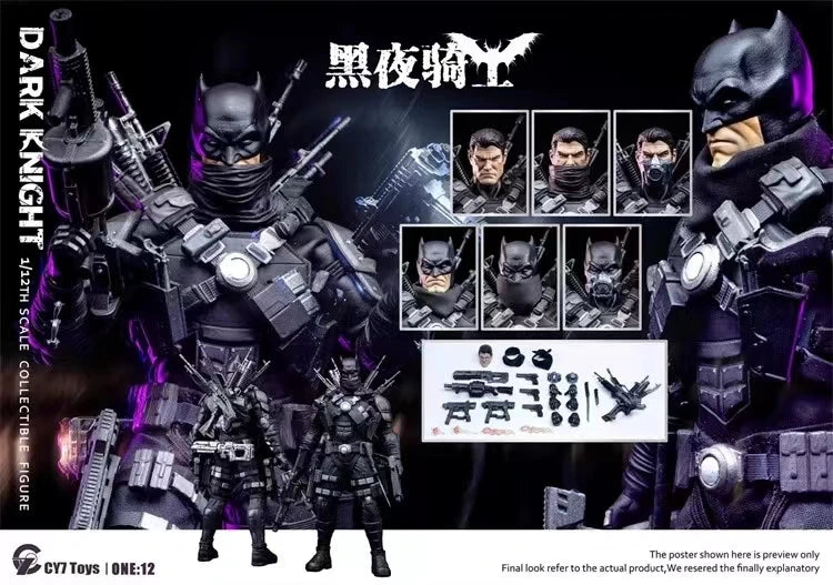 【MT】Original CY7toys ONE: 12 DARK KNIGHT 1/12 Action Figure TH SCALE COLLECTIBLE FIGURE Model Figure
