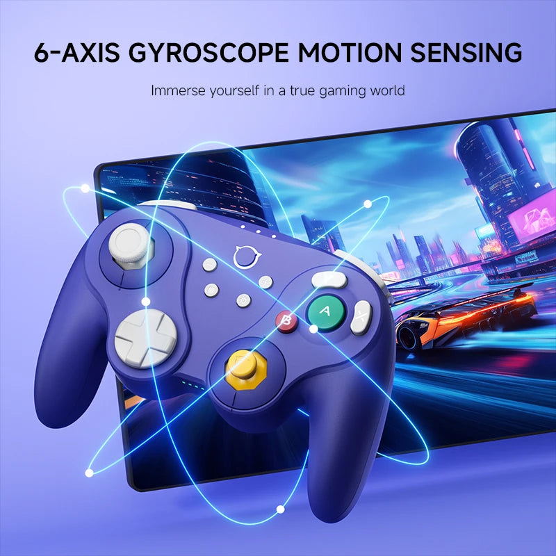 NYXI Warrior Wireless Switch Controller Purple Lite Version For PC Android