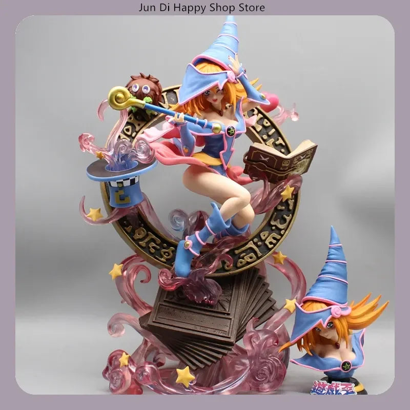 37.5cm Yu-Gi-Oh! Duel Monsters Dark Magician Girl Anime Figure - Action Figure Model Statue For Boys Desktop Decoration Toy Gift