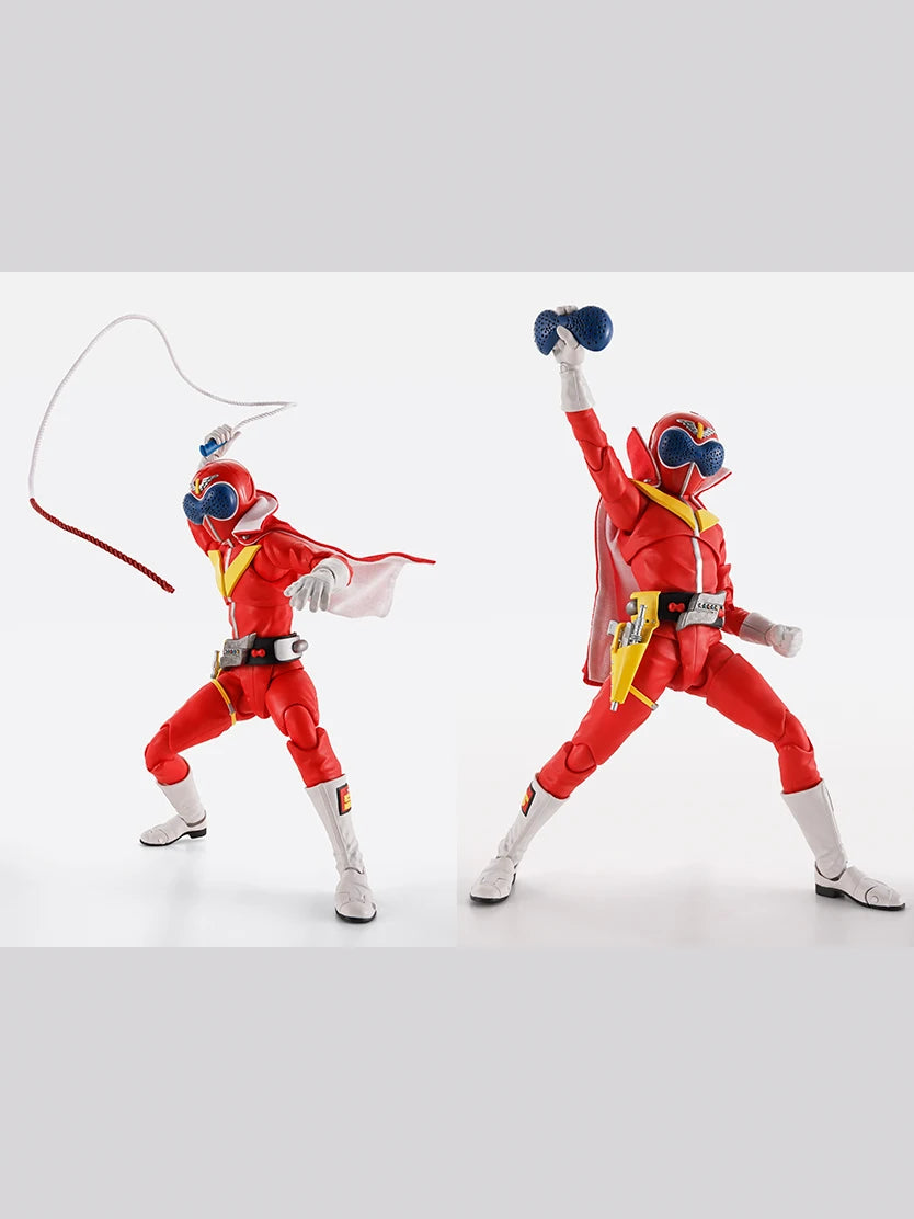[In Stock] Original Bandai Sh Figuarts SHF Akaranger 50th Action Figures Anime Model Toys Collection Himitsu Sentai Gorenger