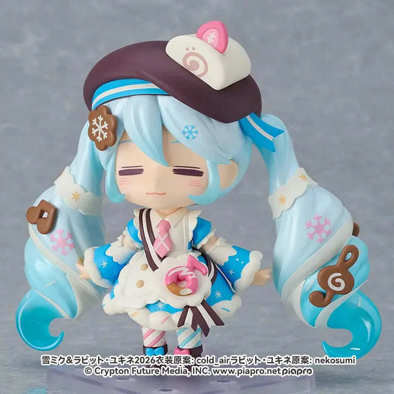100% Genuine Hatsune Miku Snow Miku Sweet Snow Ver Official Limited Deposit Collectible Anime Figure