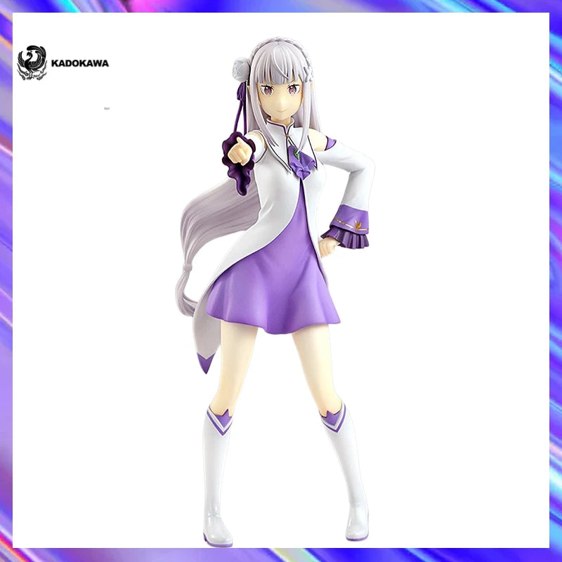 Original in Stock KADOKAWA KDColle LIGHT Re: ZERO - Starting Life in Another World Emilia Figures Model Toy Gift Collection