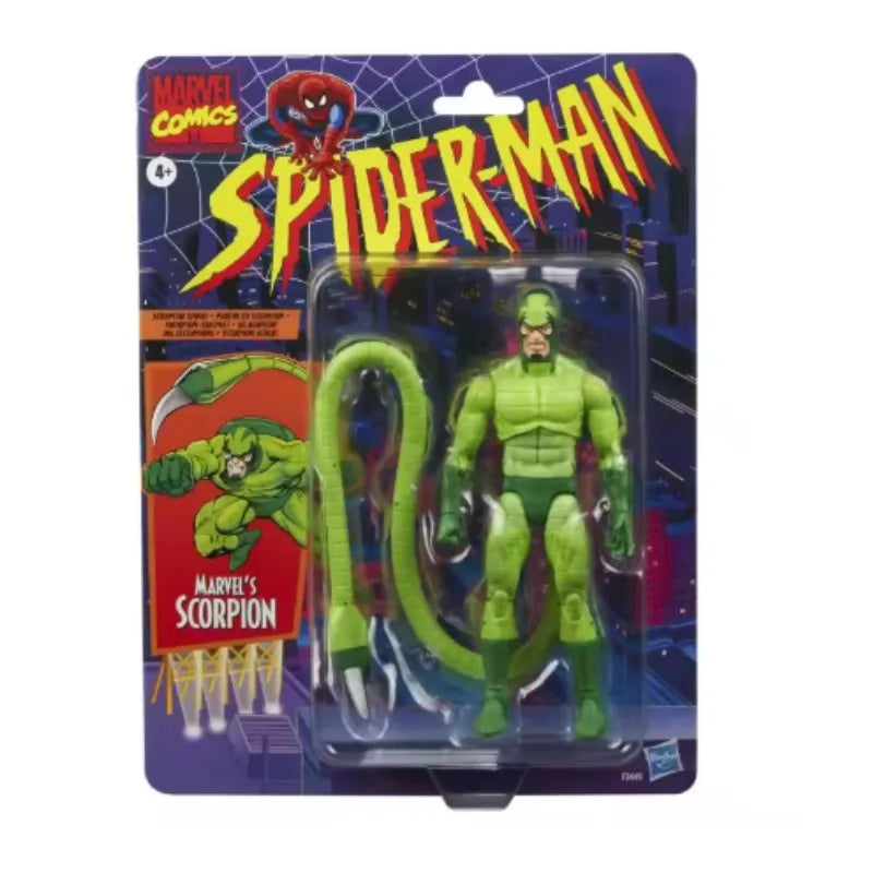 Original Hasbro Marvel Legends Series SPIDER MAN Scorpion Anime Figure Toy Gift Ornament