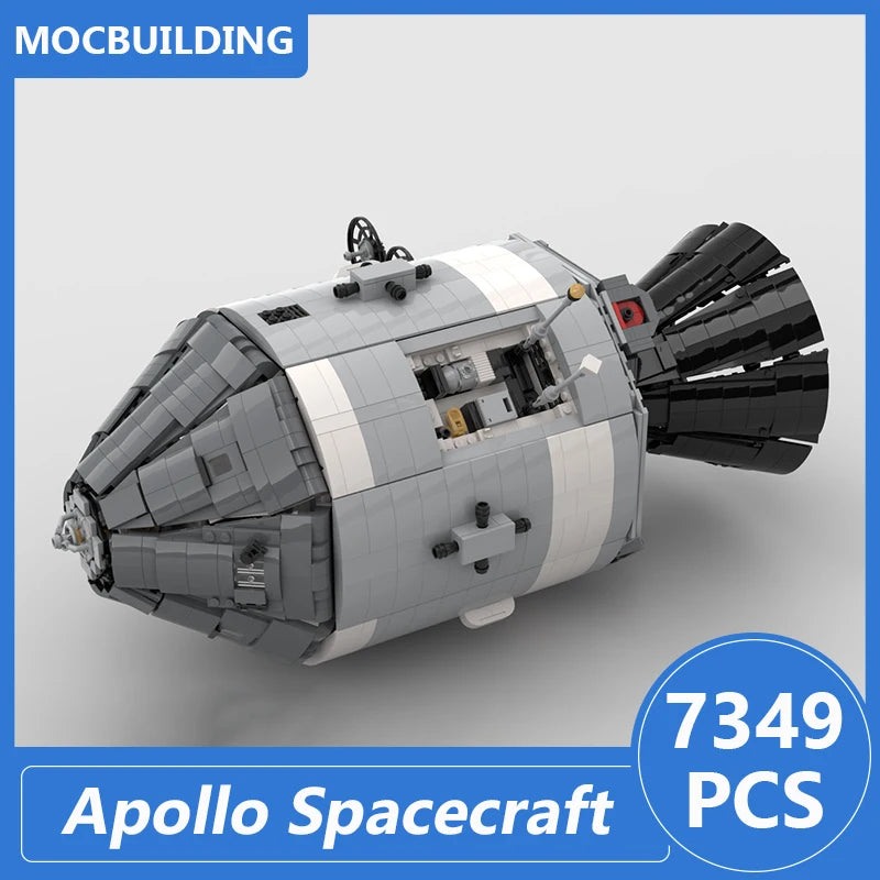 Apollo Spacecraft Model Moc Building Blocks Diy Assemble Bricks Space Educational Creative Collection Xmas Toys Gifts 7349PCS