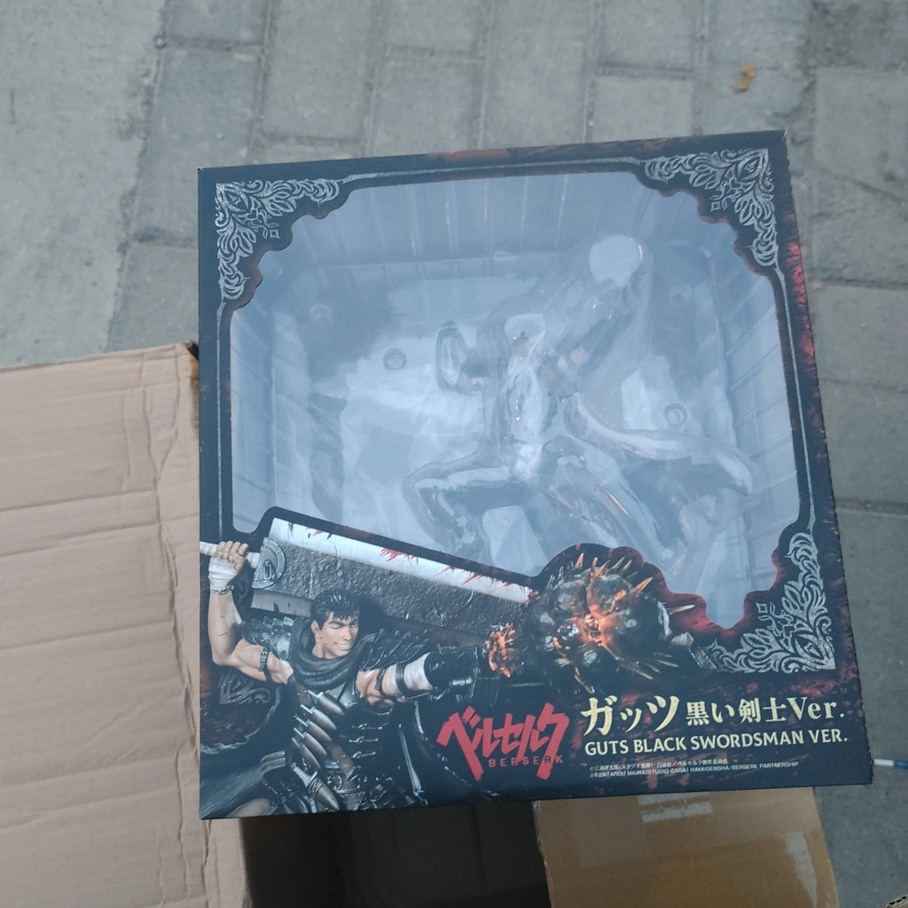 Berserk Guts  Black Swordsman 100% Original genuine 265mm PVC Action Anime Figure Model Toys Figure Collection Doll Gift