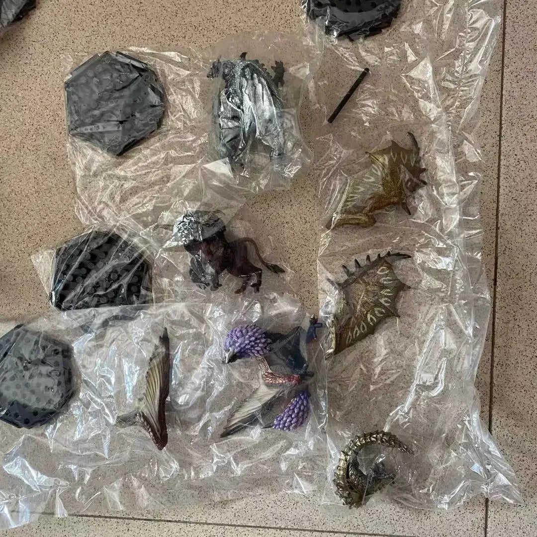 Genuine Scale Model Monster Hunter Rise of Dawn Series Brilliant Black Dragon Safi'jiiva Action Figure Toys