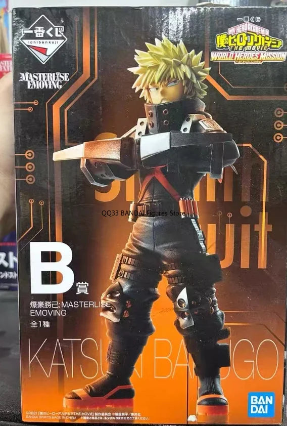 Original My Hero Academia Katsuki Bakugou Midoriya Izuku Todoroki Shoto STEALTH SUIT Ver.world Heroer'mission Figure Model Gift