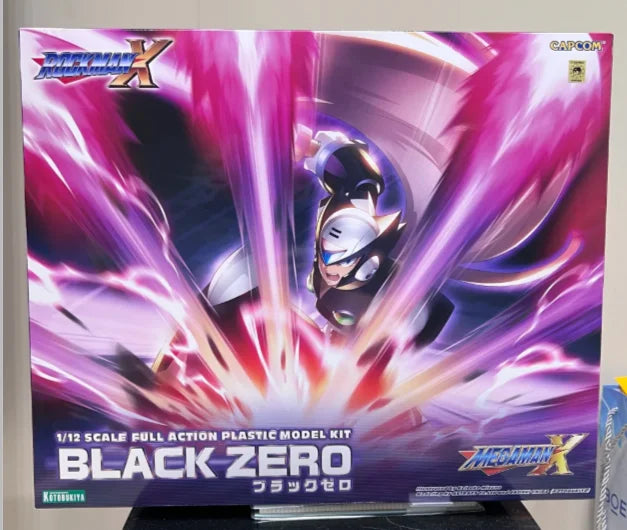 Genuine Kotobukiya Rockman Black Zero Anime Action Figure Pvc 1/12 Genuine Collectible Model Assembly Ornaments Gifts in stock