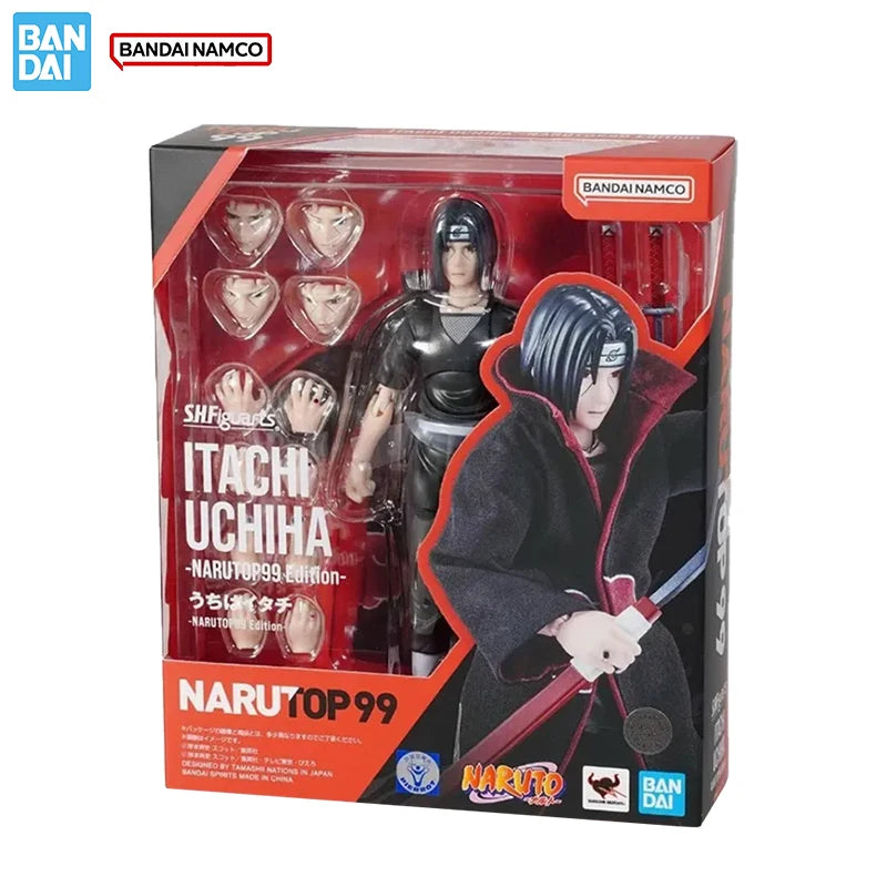 Spot SaleBandai Original Genuine Figure Naruto Mol Kit SHF Uchiha Itachi NarutoP99 Collection Action Figure Mol for Kids Toys Gi