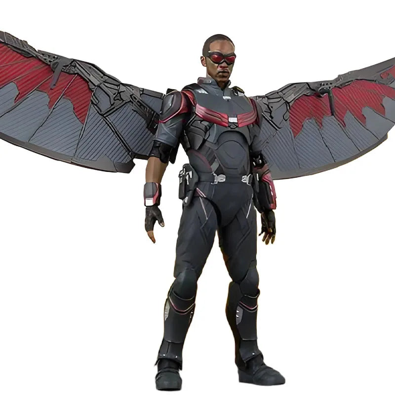 BANDAI Original S.H.Figuarts Avengers:Infinity War Falcon & Winter Soldier America Anime Action Figures Toys for Boys Christmas