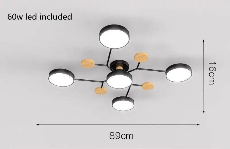 Modern Living Room Ceiling Chandelier Light Three Colors Changed led Ceiling Lights for Bedroom Dining Room 220v Ceiling Lamps