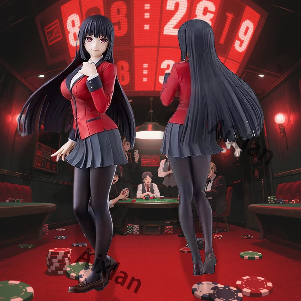 17 см ARTFX J Kakegurui Аниме фигурка Jabami Yumeko PVC екшън фигурка Колекционерски модели играчки Подаръчни орнаменти Кукла играчка