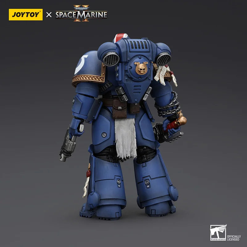 JOYTOY Warhammer 40K Ultramarines Lieutenant Titus 1:18 Action Figure with Articulated Joints Boys Hobby Collection Gifts