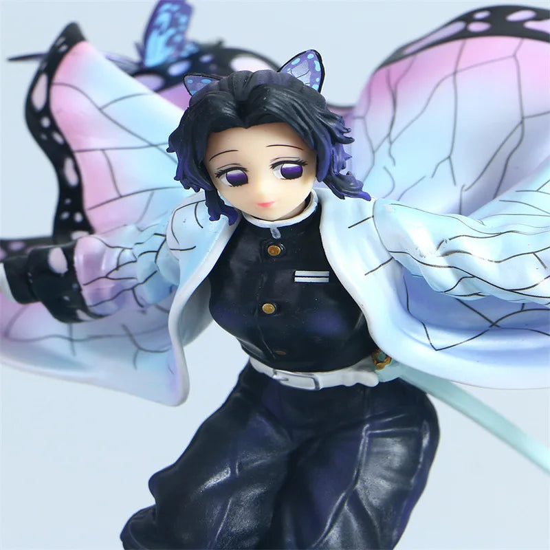 23CM Фигурки на убиец на демони Кочоу Шинобу GK Аниме Фигурки PVC Модел Киметсу Но Яйба Фигурка Орнамент Детски Коледен Подарък