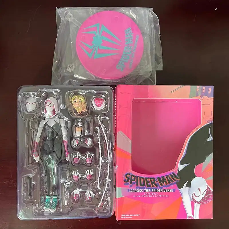 Super Gwen Action Figrue Spiderman Shf Spider-Gwen Gwen Stacy Into The Spider-Verse Figure Gwen Model Toys Collection Decorate
