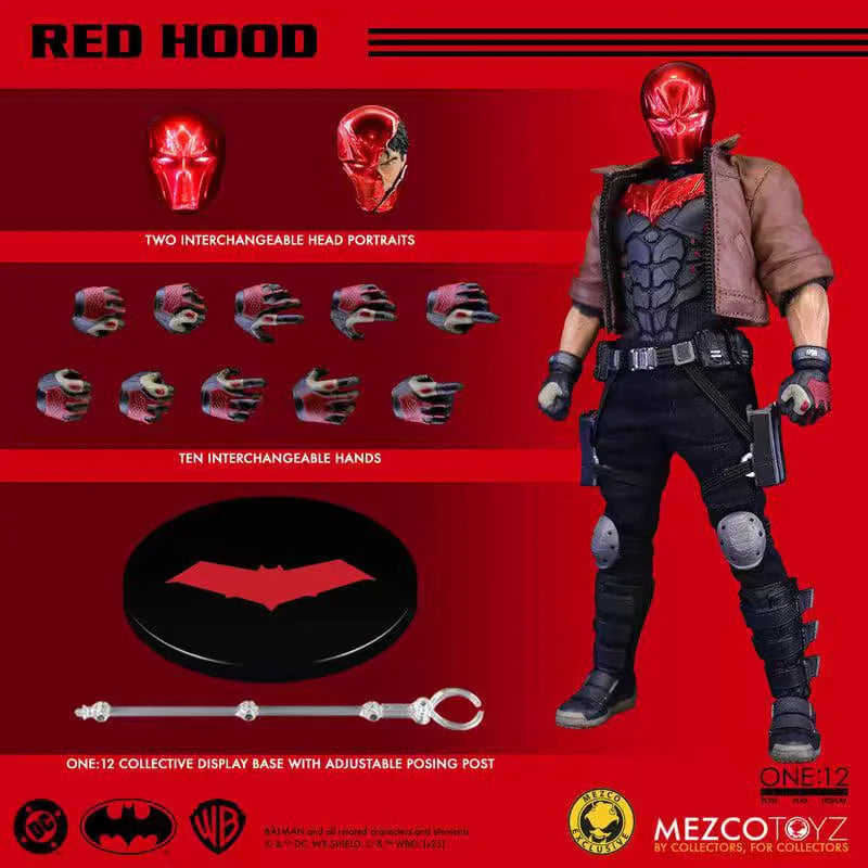 【In Stock】Mezco One:12 Red Hood Batman Family 6-inch Action Figure