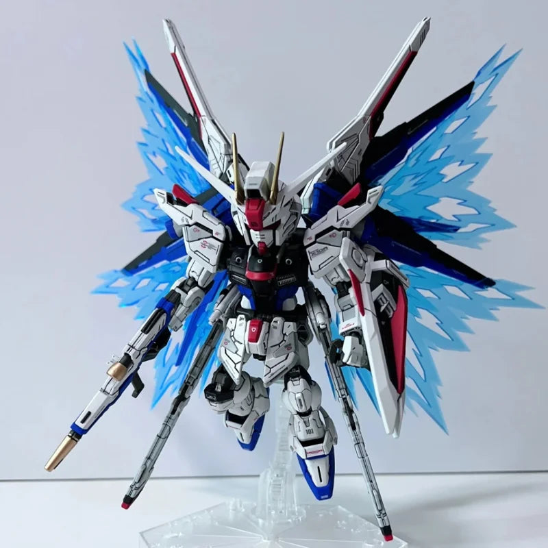 MGSD Freedom ZGMF-X10A Bauen Sie die Modell-Actionfiguren zusammen, Kinderspielzeug, Schreibtischdekoration, Geschenk, Sammlerstück mit Halterungsaufkleber