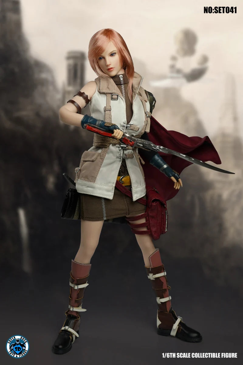 SUPER DUCK SET041 1/6 Fantasy Warrior Head Carving Clothing Set Model Fit 12'' TBL S10D Pale Big Breast Action Figure