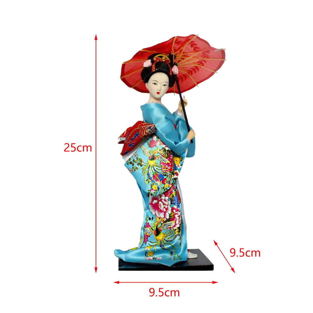 Japanese Geisha Kimono Doll Geisha Figurine Store Cabinet Living Room Decoration Desktop Figurine Ornament